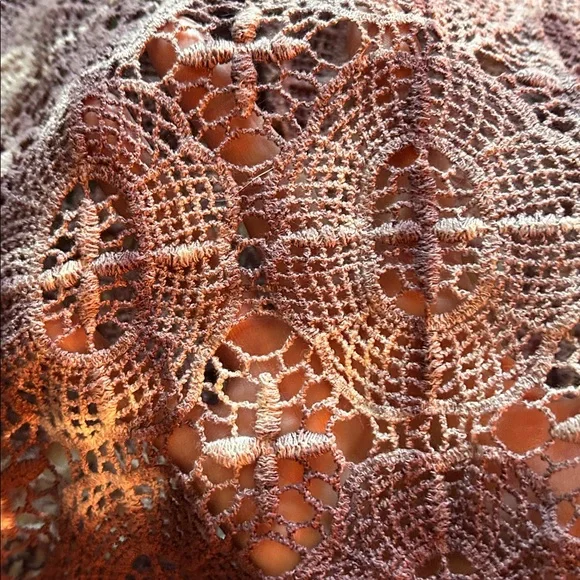 Dark Merlot Gothic Crochet tank top - Picture 6 of 6